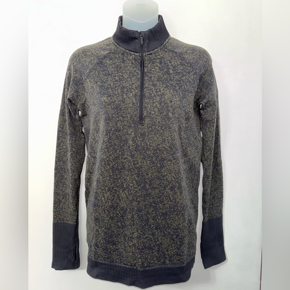 Lululemon Womens  Rest Less 1/2 Zip   Black / Armory
